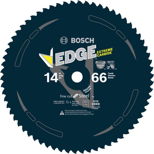 Bosch PRO1466ST 14 In. 66 Tooth Edge Circular Saw Blade for Ferrous Metal Cutting
