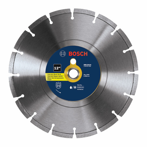 Bosch DB1241H 12 In. Premium Segmented Rim Diamond Blade for Universal Rough Cuts