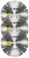 Bosch DB741SB3 3 pc. 7 In. Segmented Rim Diamond Blades for Universal Rough Cuts