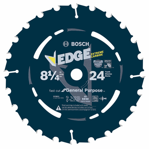 Bosch DCB824 8-1/4 In. 24 Tooth Edge Circular Saw Blade for Framing