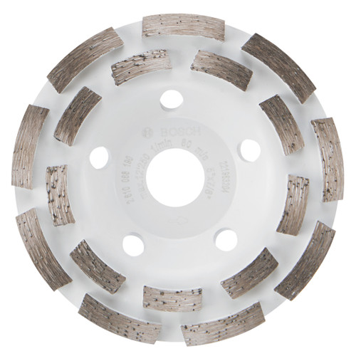 Bosch DCDR0501 5 In. Double Row Segmented Diamond Cup Wheel for Concrete