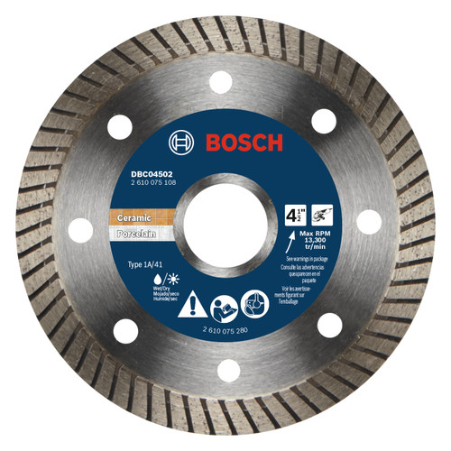 Bosch DBC04502 4-1/2 In. Premium Continuous Rim Blade for Precise Cuts