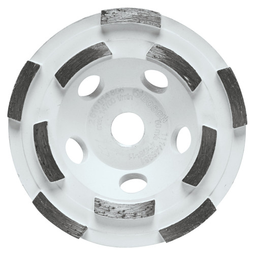 Bosch DCDR0402 4 In. Double Row Hubbed Diamond Cup Wheel