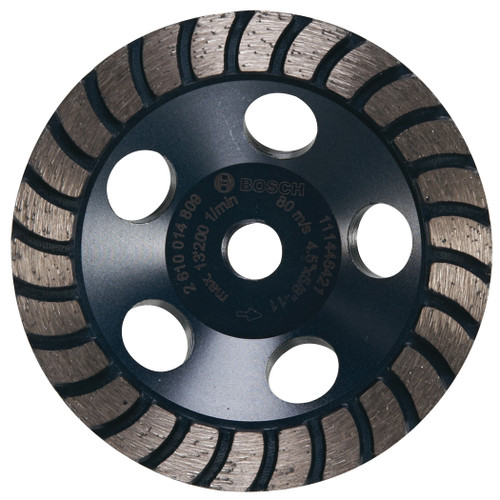 Bosch DCTH04501 4-1/2 In. Turbo Hubbed Diamond Cup Wheel