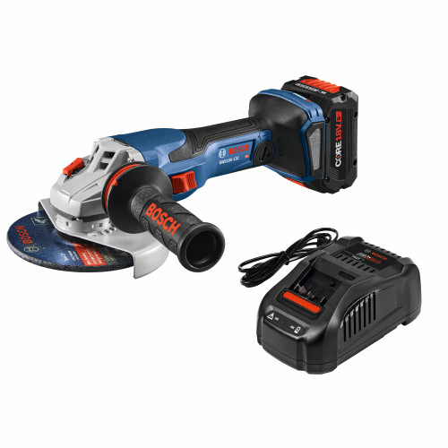 Bosch GWS18V-13CB14 PROFACTOR 18V Connected-Ready 5  6 In. Angle Grinder Kit with (1) CORE18V 8 Ah High Power Battery