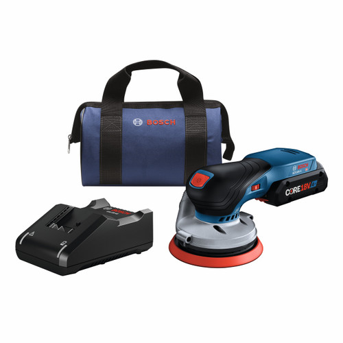 Bosch GEX18V-5B15 18V Brushless 5 In. Random Orbit Sander Kit with (1) CORE18V 4 Ah Advanced Power Battery