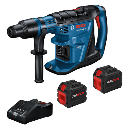 Bosch GBH18V-40CK27 PROFACTOR 18V Connected-Ready SDS-max 1-5/8 In. Rotary Hammer with (2) CORE18V 12 Ah High Power Batteries
