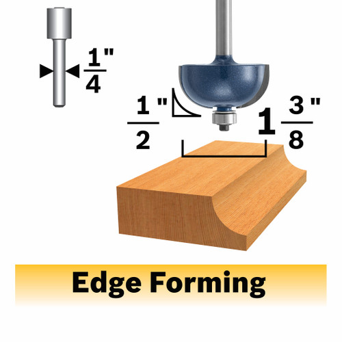 Bosch 85207MC 1/2 In. x 5/8 In. Carbide-Tipped Cove Router Bit