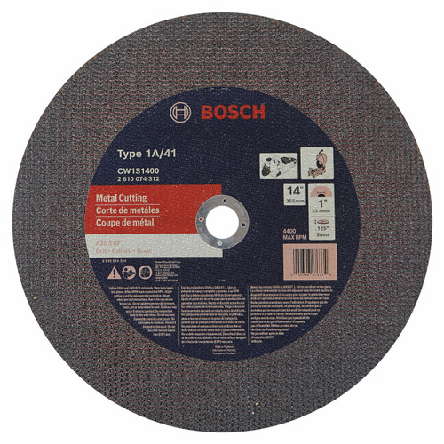 Bosch CW1S1400 14 In. Metal Cutting Abrasive Wheel
