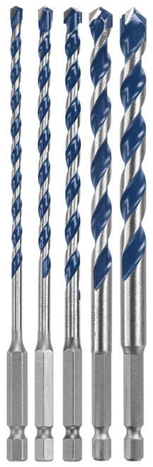 Bosch BXH5S 5 pc. Blue Xtreme Carbide Hammer Drill Bit Set