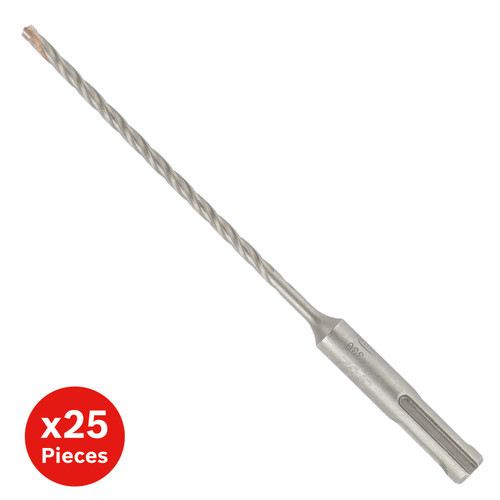 Bosch HC4C2001B25 5/32 In. x 4 In. x 6 In. SDS-plus Bulldog Tough Rotary Hammer Bit - 25 Pack