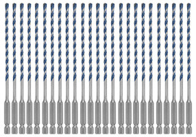 Bosch HCBG02B25T 25 Pieces 5/32 In. x 6 In. BlueGranite Turbo Carbide Hammer Drill Bits