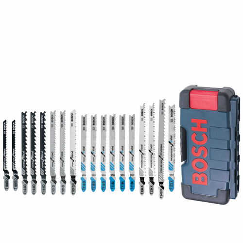 Bosch T18CHC 18 pc. T-Shank Wood and Metal Cutting Jig Saw Blade Set