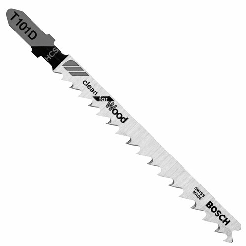 Bosch T101D100 100 pc. 4 In. 6 TPI Clean for Wood T-Shank Jig Saw Blades