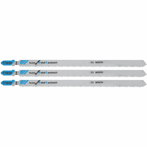 Bosch T718BF3 3 pc. 7 In. 14 TPI Flexible for Sandwich T-Shank Jig Saw Blades