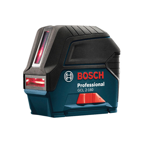 Bosch GCL 2-160 Self-Leveling Cross-Line Laser with Plumb Points