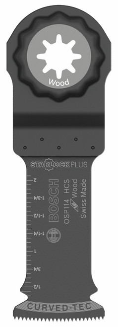 Bosch OSP114 1-1/4 In. StarlockPlus Oscillating Multi Tool High-Carbon Steel Plunge Cut Blade