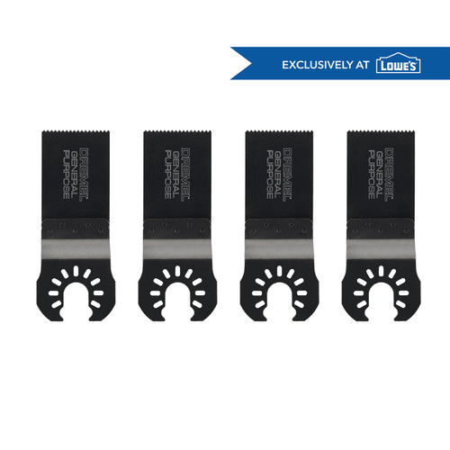 Dremel MM200W-4 Universal True-Fit 1-1/4" Bi Metal Cutting Oscillating Multi-Tool Blade (4-Pieces)