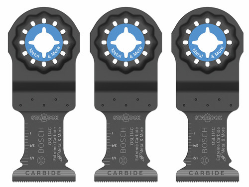 Bosch OSL114C-3 1-1/4 In. Starlock Oscillating Multi Tool Carbide Plunge Cut Blade 3 Pk.