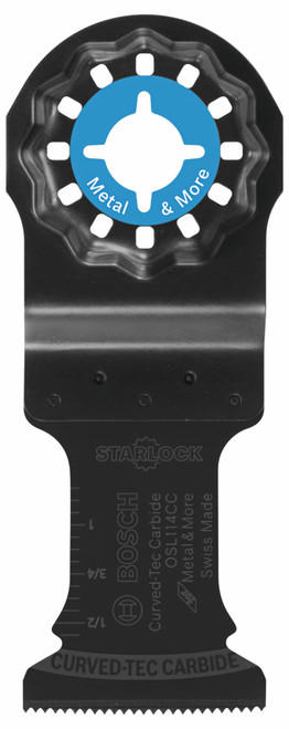 Bosch OSL114CC 1-1/4 In. Starlock Oscillating Multi-Tool Curved-Tec Carbide Extreme Plunge Blade