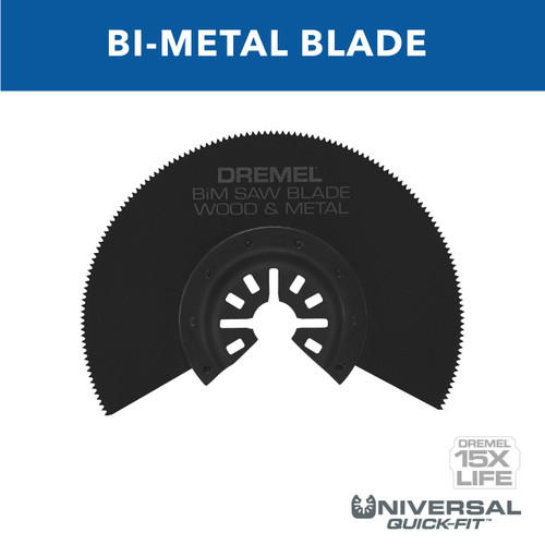 Dremel MM452 3.5 In. Bi-Metal Half-Moon Cutting Oscillating Blade