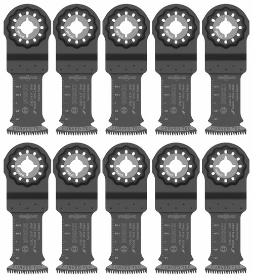 Bosch OSL114JF-10 1-1/4 In. Starlock Oscillating Multi Tool Bi-Metal Xtra-clean Plunge Cut Blade 10 Pk.