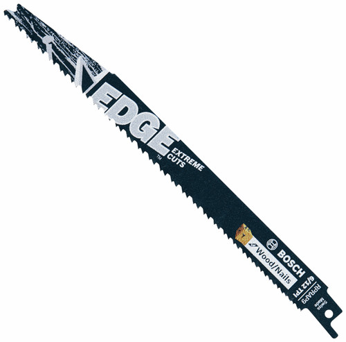 Bosch RPRAP9-25B 25 pc. 9 In. 6/12 TPI Edge Reciprocating Saw Blades for Wood/Nails (Bulk Pack)