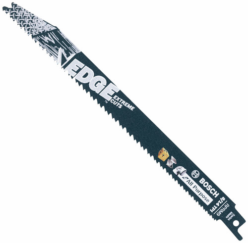 Bosch RPRM9-25B 25 pc. 9 In. 8/14 TPI Edge Reciprocating Saw Blades for All Purpose (Bulk Pack)