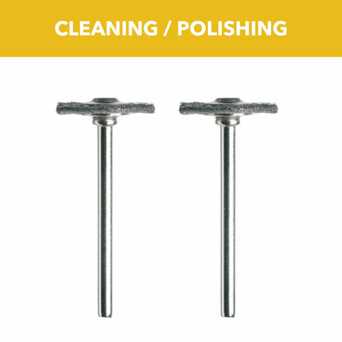 Dremel 428-02 3/4 In.. Carbon Steel Brushes (2 Pack)
