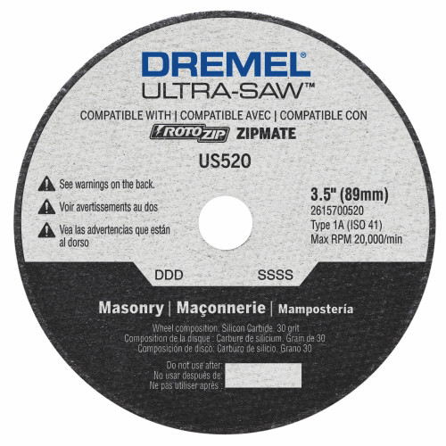 Dremel US520-01 Ultra-Saw 3.5 In. Masonry Cut-Off Wheel