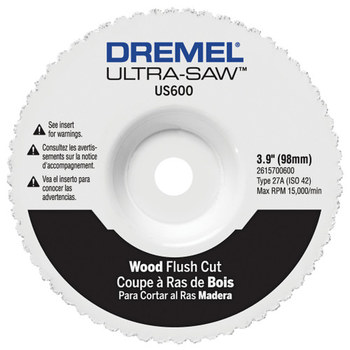 Dremel US600 Ultra-Saw 4 In. Premium Carbide Wood and Plastic Flush Cut Wheel