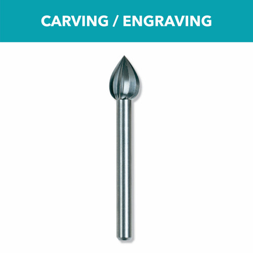 Dremel 121 1/4 In. (6.4 mm) Carving Bit