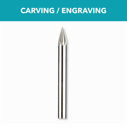 Dremel 9909 1/8 In. Tungsten Carbide Carving Bit