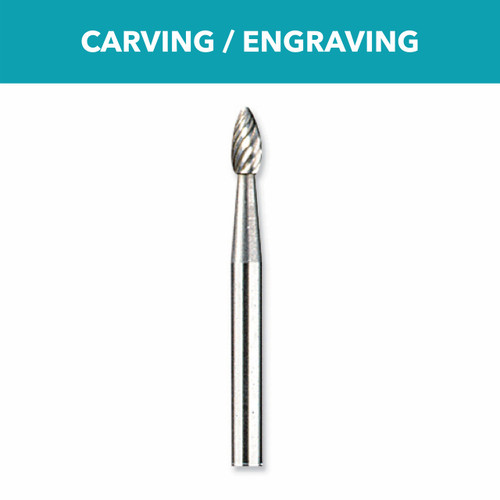 Dremel 9911 1/8 In. Tungsten Carbide Carving Bit