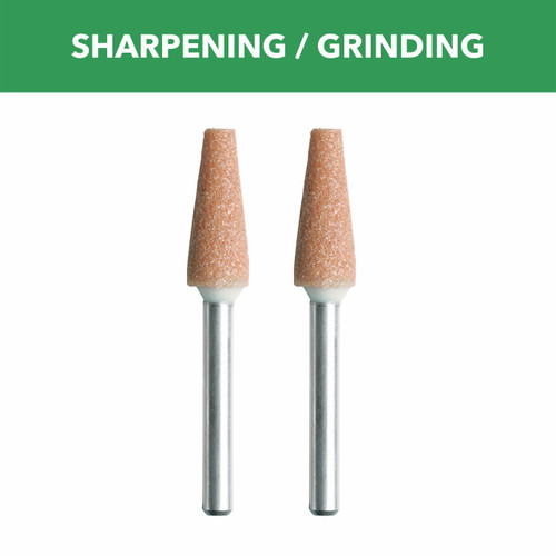 Dremel 953 1/4 In. (6.4 mm) Aluminum Oxide Grinding Stone
