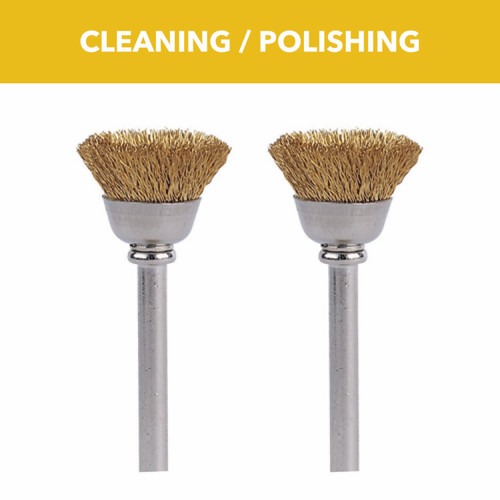 Dremel 536-02 1/2 In. Brass Brushes