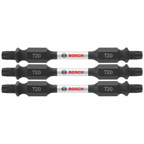 Bosch ITDET202503 3 pc. Impact Tough 2.5 In. Torx #20 Double-Ended Bits