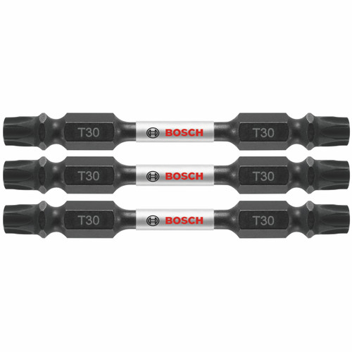 Bosch ITDET302503 3 pc. Impact Tough 2.5 In. Torx #30 Double-Ended Bits