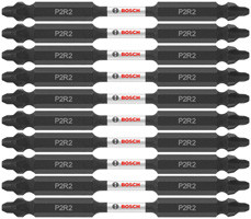 Bosch ITDEP2R235B 10 pc. Impact Tough 3.5 In. Phillips/Square #2 Double-Ended Bits (Bulk Pack)