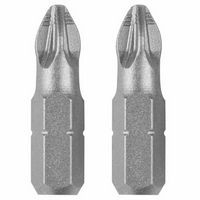 Bosch PZD2102R Extra Hard 1 In. PZ2 Pozidriv Ribbed Insert Bit