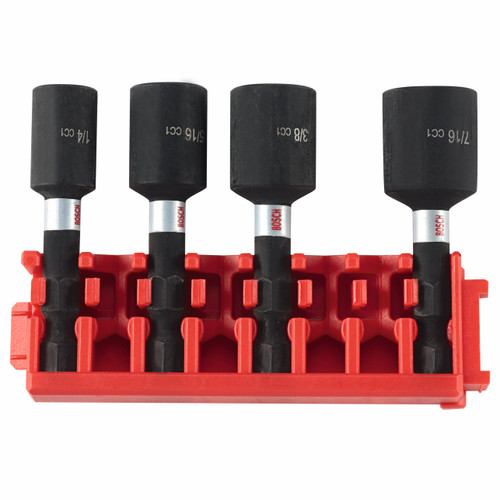 Bosch ITDNSV104C 4 pc. Driven 1-7/8 In. Impact Nutsetter Set with Clip for Custom Case System