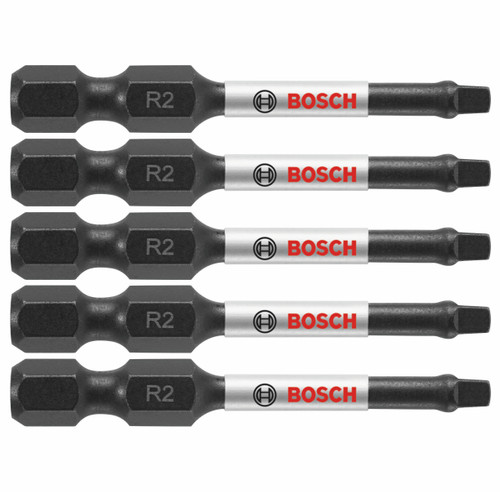 Bosch ITSQ2205 5 pc. Impact Tough 2 In. Square #2 Power Bits