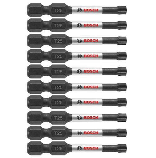 Bosch ITT252B 10 pc. Impact Tough 2 In. Torx #25 Power Bits (Bulk Pack)