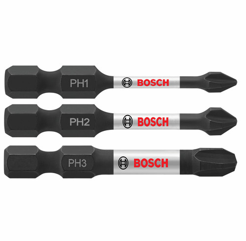Bosch ITPHV203 3 pc. Impact Tough 2 In. Phillips Power Bit Set