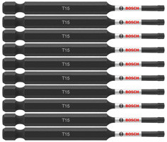 Bosch ITT1535B 10 pc. Impact Tough 3.5 In. Torx #15 Power Bits (Bulk Pack)