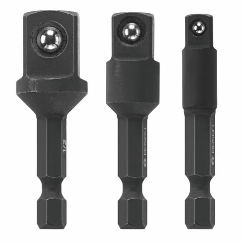Bosch ITDSAV203 3 pc. Driven 1/4 In. Hex Impact Socket Adapter Set