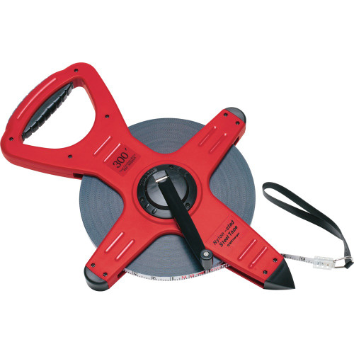 CST/berger 82-30080B 300 Ft. One Sided Pro-Series Zip-Line Nylon-Clad Steel Measuring Tape