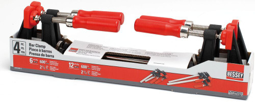 Bessey GSCC4PK-C Clutch Clamp Set (4-Piece) (6 Pack)