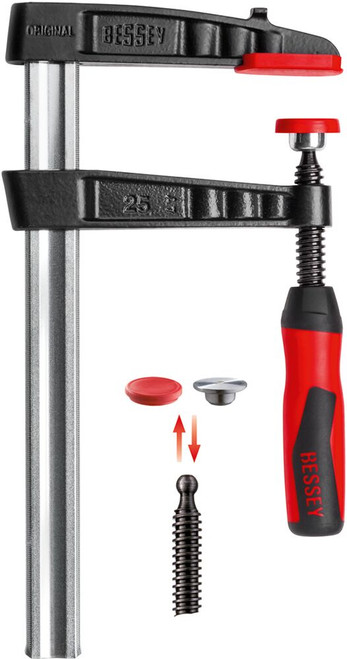 Bessey TG4.540 F-clamp, 40 x 4-1/2 In., 1000 Lb. (3 Pack)