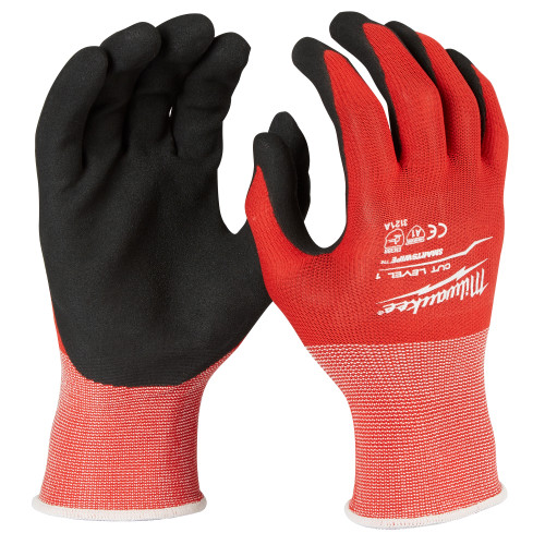Milwaukee 48-22-8900E Cut Level 1 Nitrile Dipped Gloves - S, 144 Pack